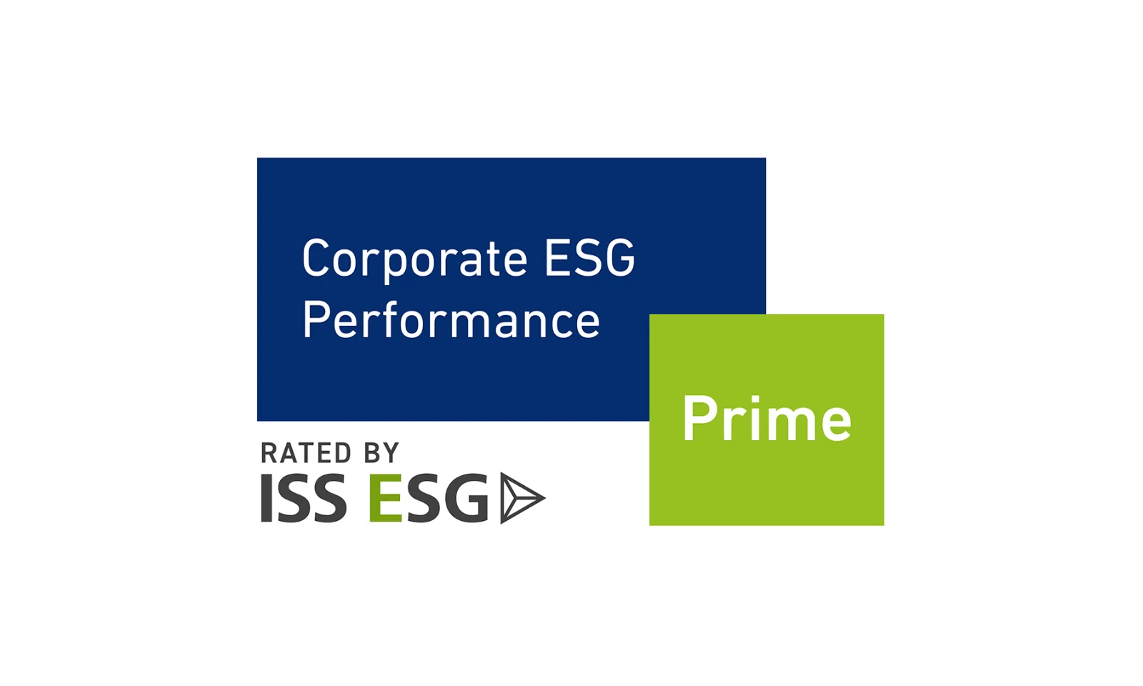 Badge indicating GFT&#039;s Prime rating for Corporate ESG Performance, awarded by ISS ESG.