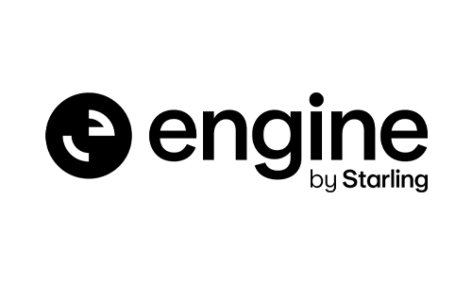 Engine by Starling logo featuring black text with a circular icon