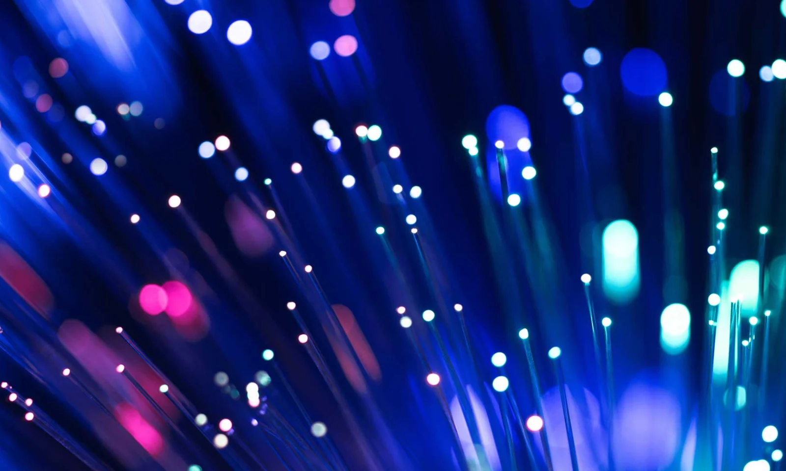 Abstract fiber optic background representing advanced digital services and technologies.