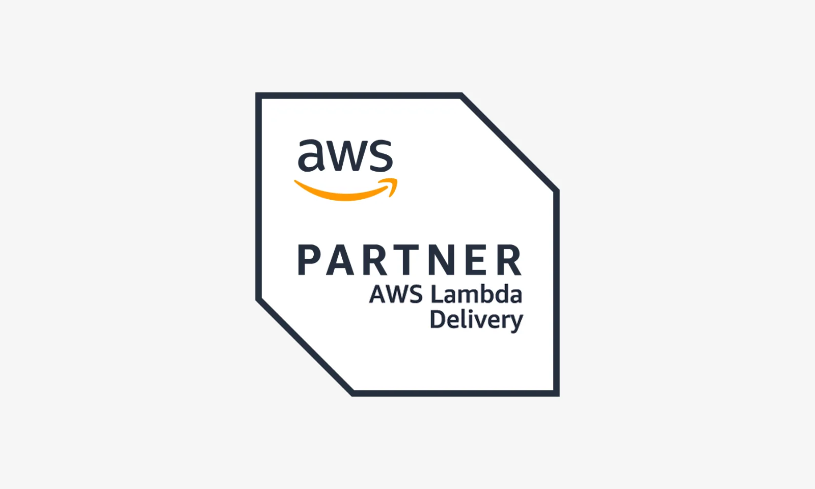 AWS Lambda Delivery Partner badge, showcasing the certification of expertise and capability in delivering AWS Lambda solutions.